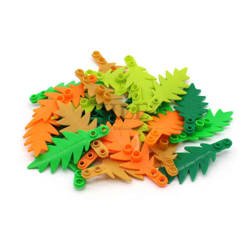 Bonsai Garden Lego - 20 Stück Moc-Bausteine, Pflanzenbaum, Palmenblatt, klein,