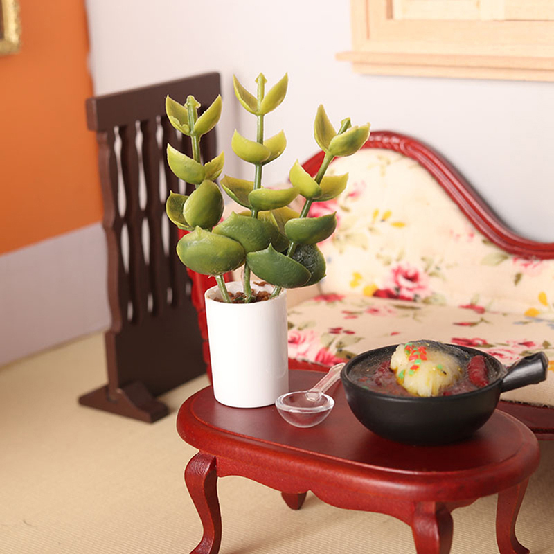 Bonsai Garden House - Neuer Verkauf: 1:12 Puppenhaus-Miniatur-Topfpflanze mit grünen