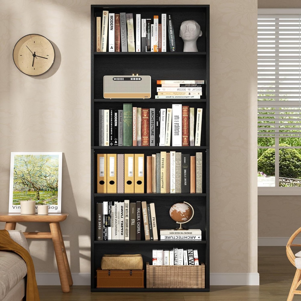 6-stufiges offenes Bücherregal – Display Stand Wood Bewertung und Preis