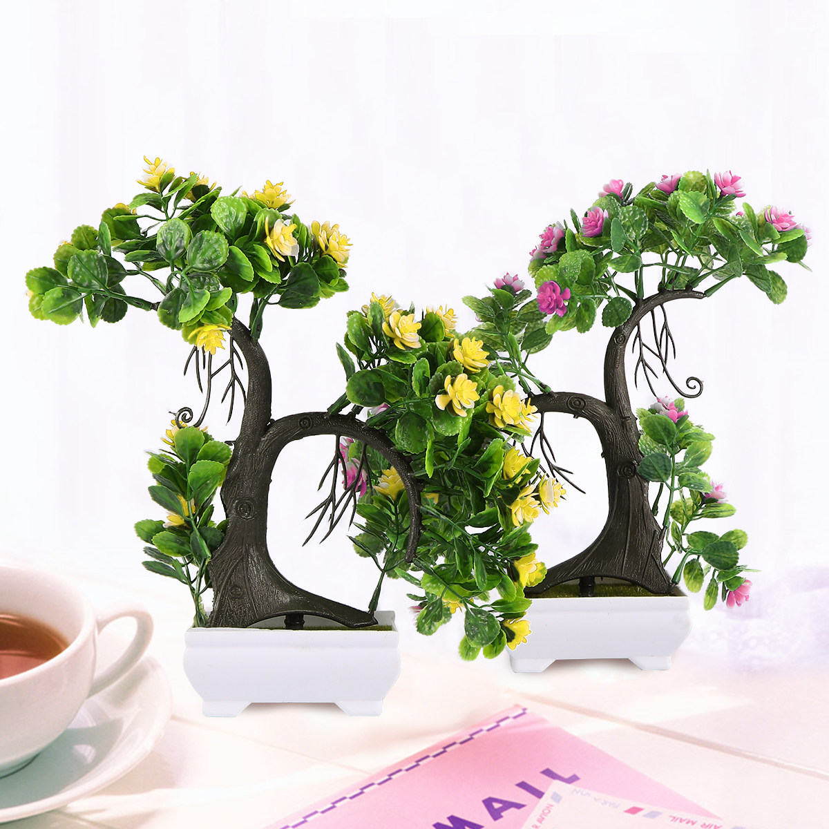 2 Stücke lebensechte Simulatio – Bonsai Garden Restaurant Bewertung und Preis