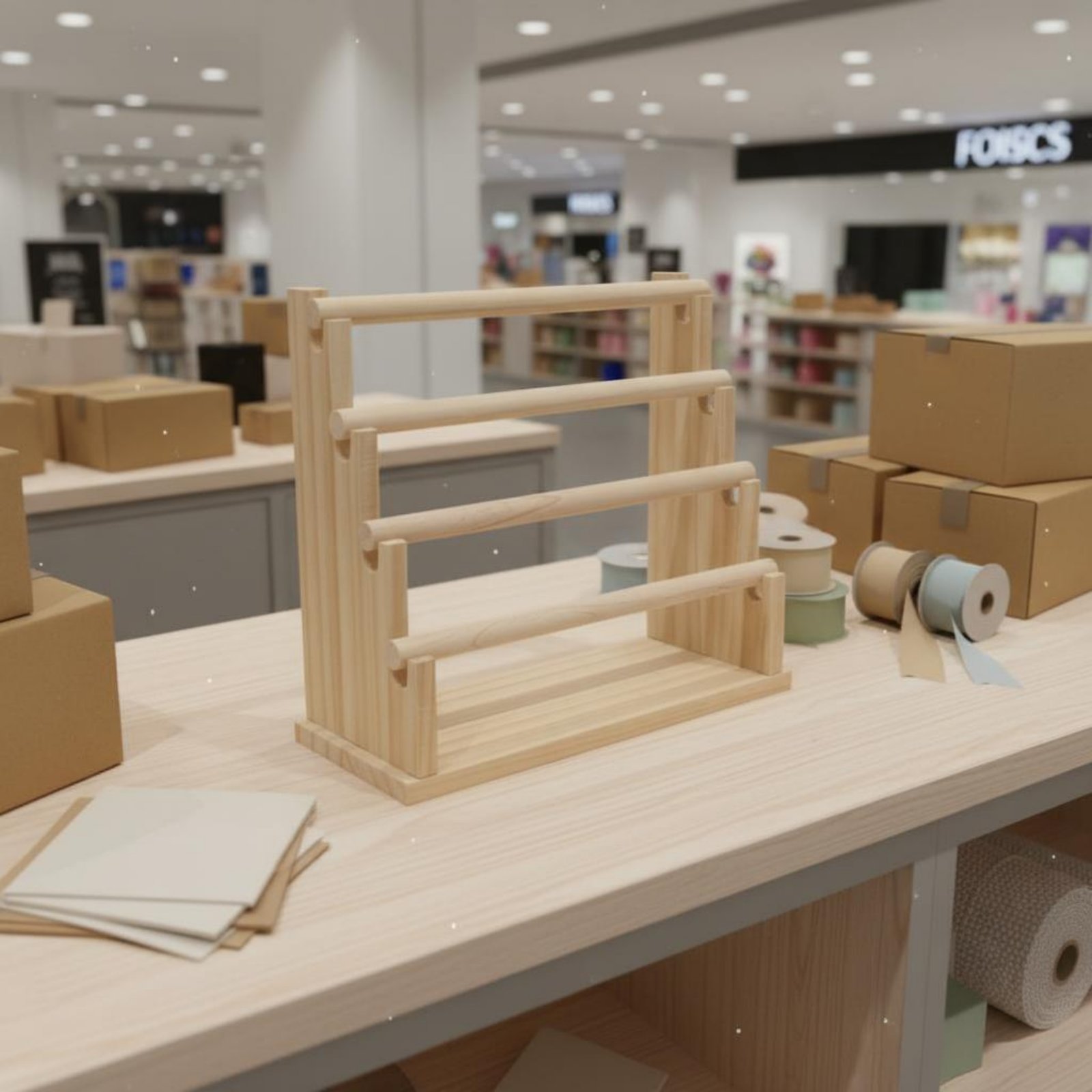 Schmuckständer aus Naturholz,  – Display Stand Wood Bewertung und Preis