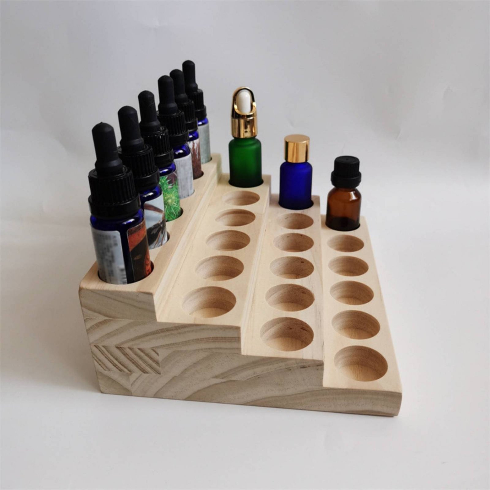 Handgefertigter 4-stufiger Äth – Display Stand Wood Bewertung und Preis
