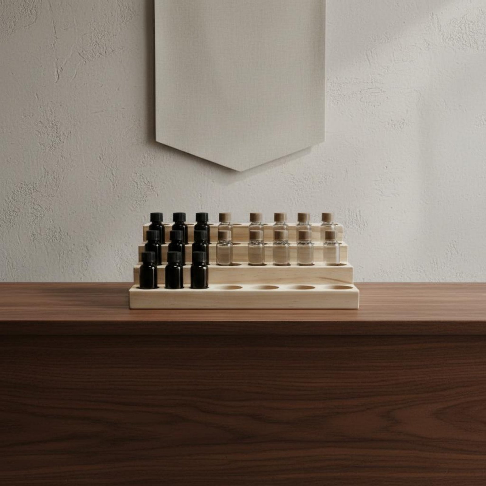 Handgefertigter 4-stufiger Äth – Display Stand Wood Bewertung und Preis