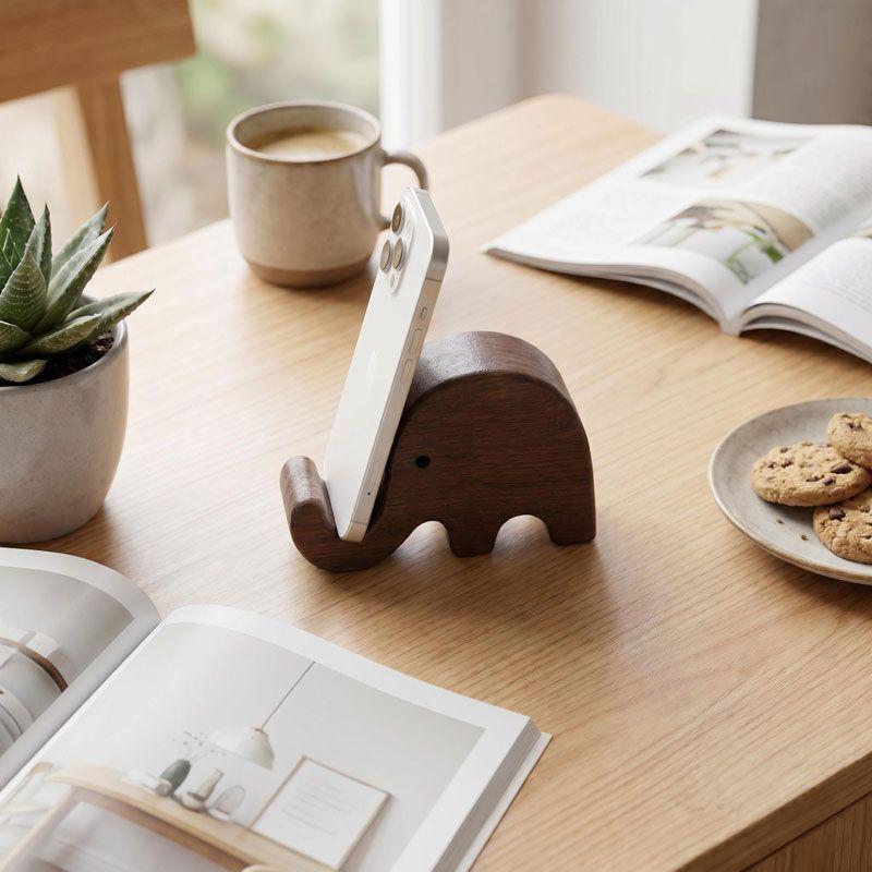 Einfacher, kreativer Handyhalt – Display Stand Wood Bewertung und Preis