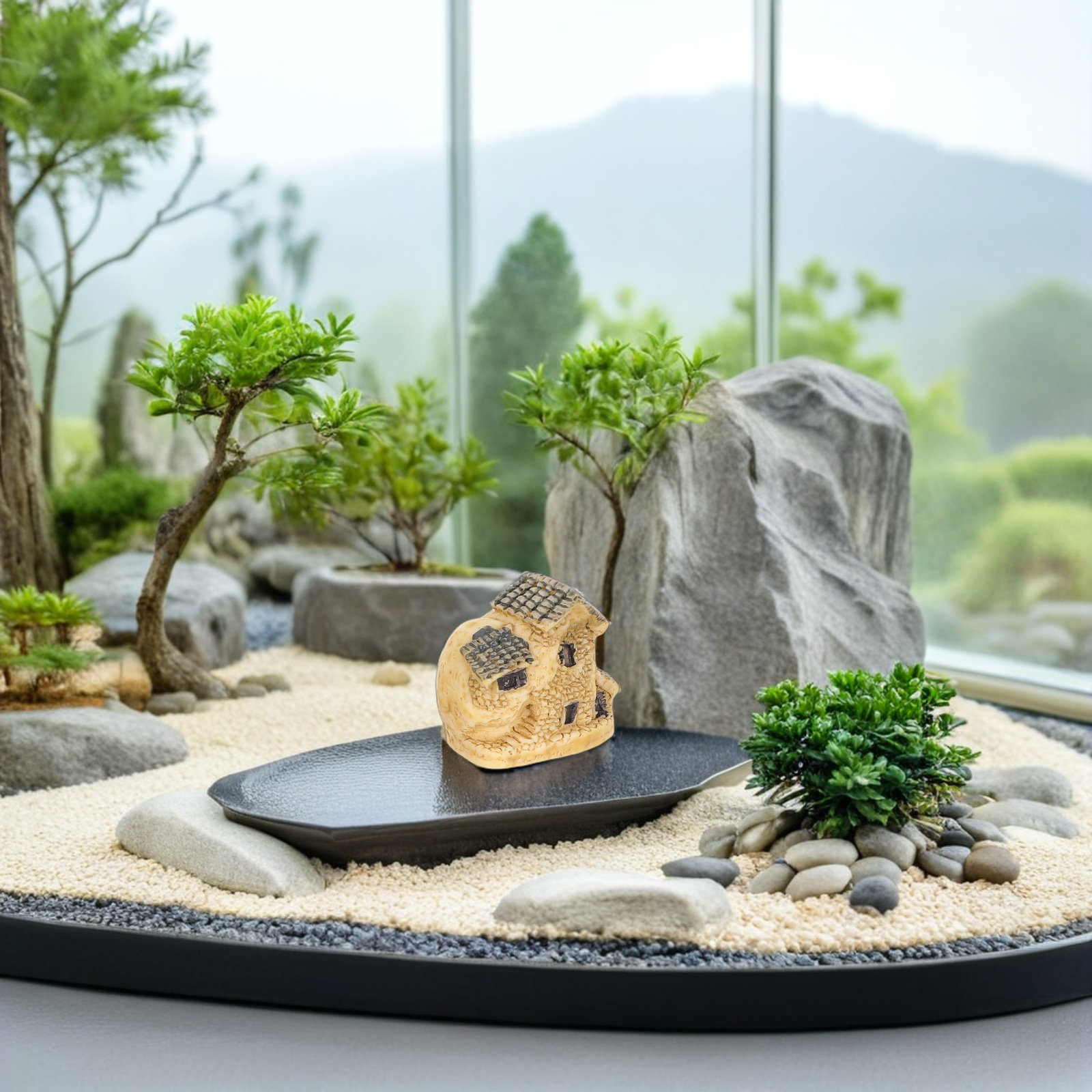 4 Stück Miniatur-Harz-Feengart – Bonsai Garden House Bewertung und Preis