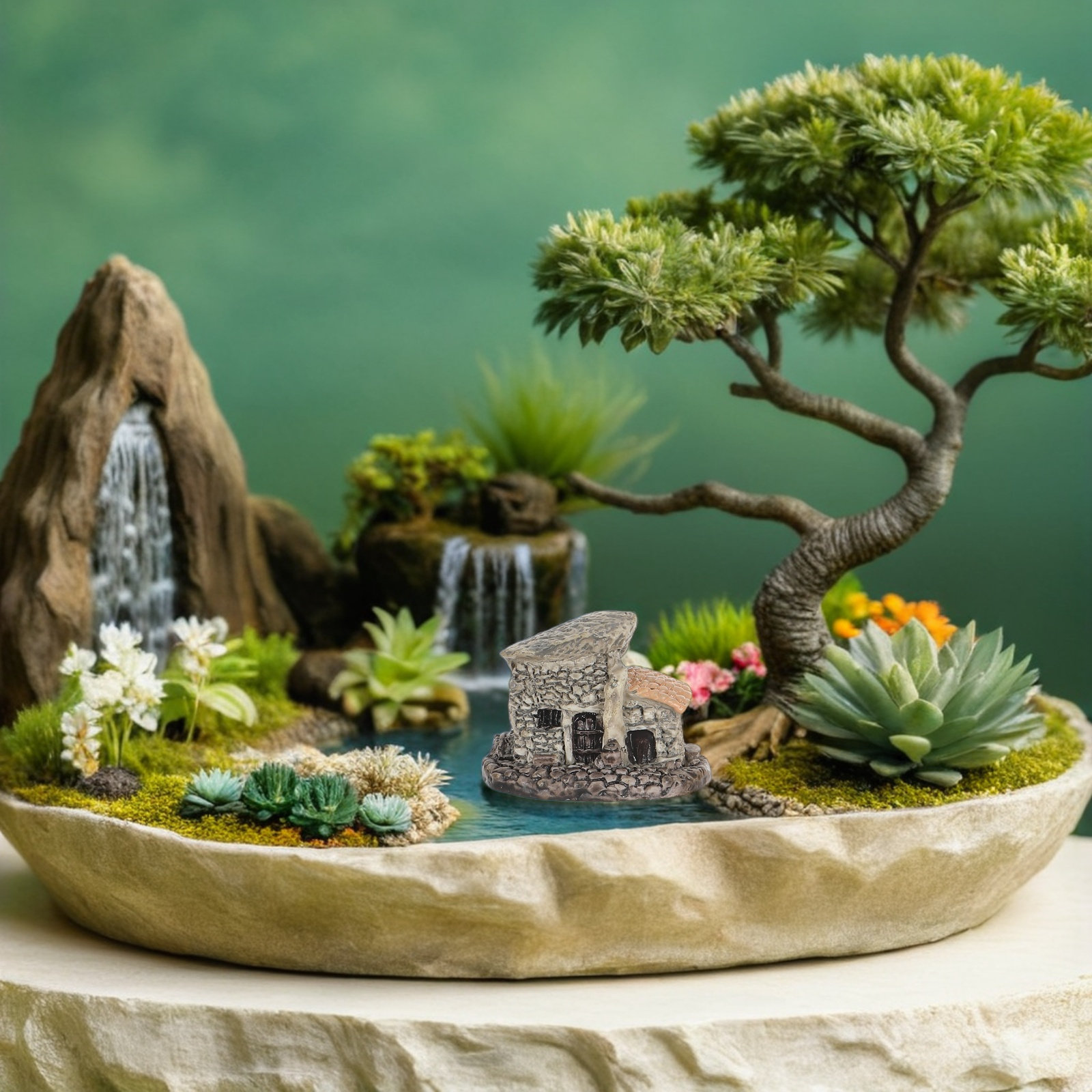 4 Stück Miniatur-Harz-Feengart – Bonsai Garden House Bewertung und Preis