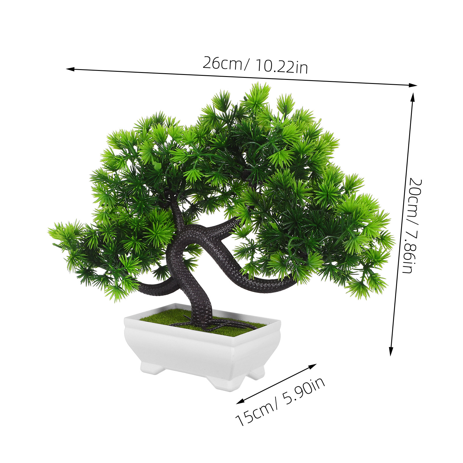 Simulierter Kiefern-Bonsai zur – Bonsai Garden Restaurant Bewertung und Preis