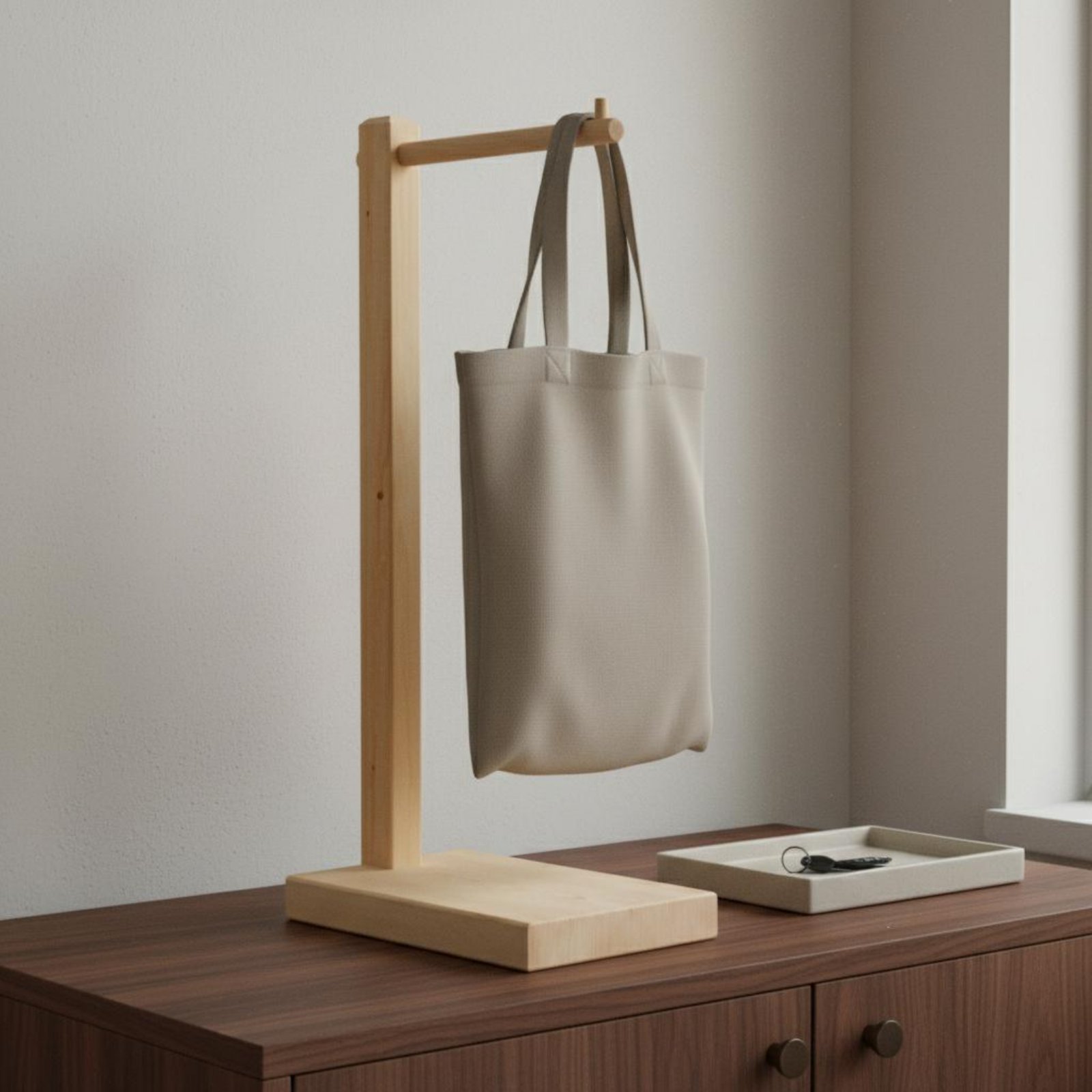 Reiner Holz-Taschenständer mit – Display Stand Wood Bewertung und Preis